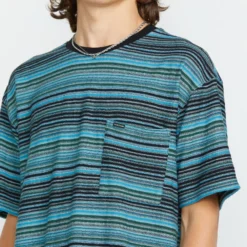 Slide Stone T-shirt - DARK BLACK HEATHER -Volcom Store A0112502 DBH 1