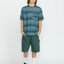 Slide Stone T-shirt - DARK BLACK HEATHER -Volcom Store A0112502 DBH 5