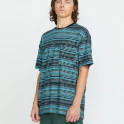 Slide Stone T-shirt - DARK BLACK HEATHER -Volcom Store A0112502 DBH 6