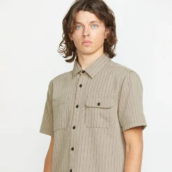 Trade Stone Shirt - LIGHT KHAKI -Volcom Store A0412502 LKH 1