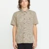 Trade Stone Shirt - LIGHT KHAKI 2 Trade Stone Shirt - LIGHT KHAKI -Volcom Store A0412502 LKH F