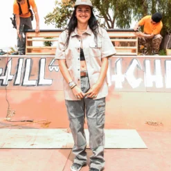 Trade Stone Shirt - LIGHT KHAKI -Volcom Store A0412502 LKH LIFESTYLE 2