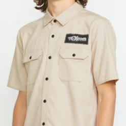 Volcom Ent Shirt - PALE KHAKI 16 Volcom Ent Shirt - PALE KHAKI -Volcom Store A0412503 PLK 1