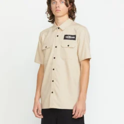 Volcom Ent Shirt - PALE KHAKI 20 Volcom Ent Shirt - PALE KHAKI -Volcom Store A0412503 PLK 2