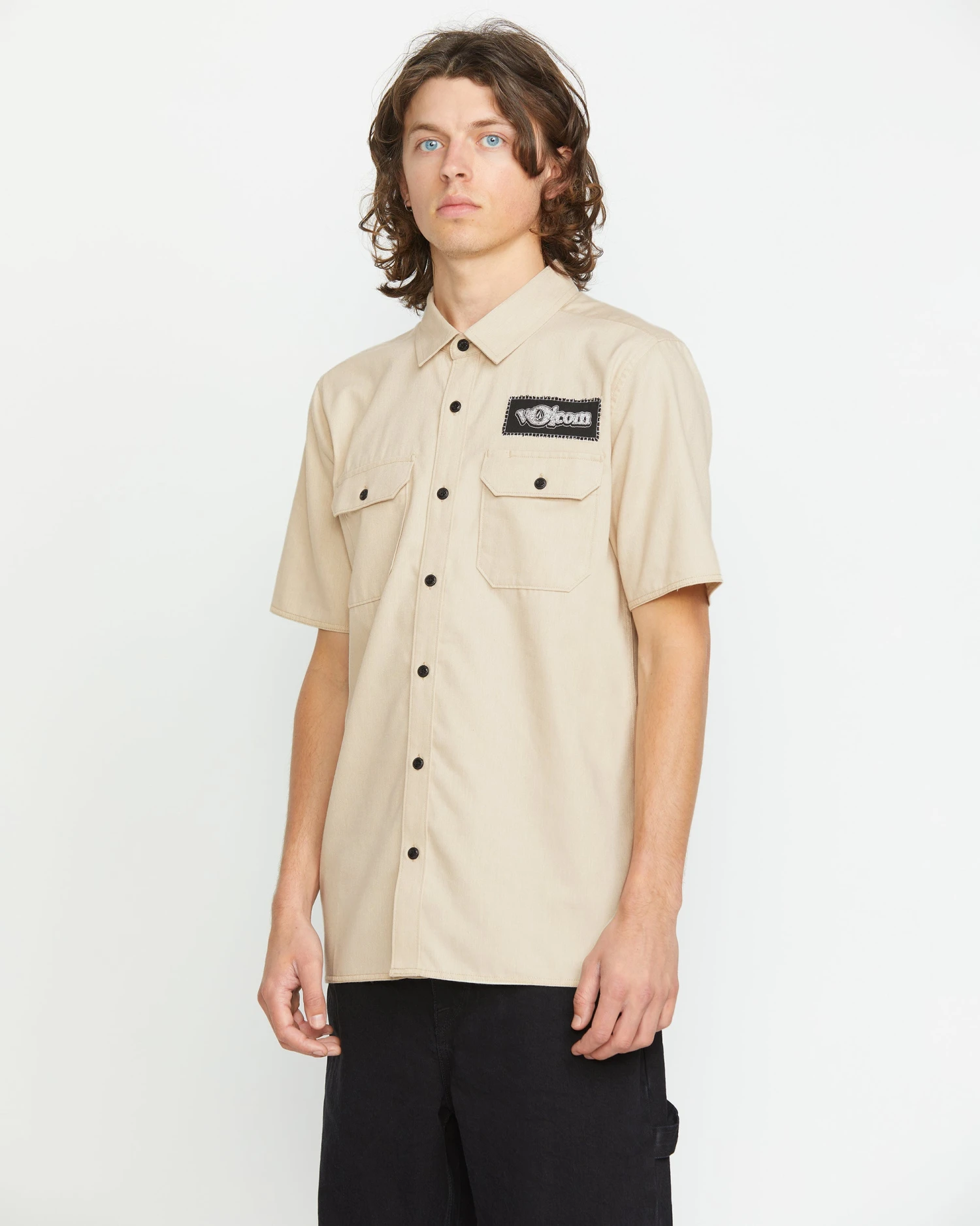 Volcom Ent Shirt - PALE KHAKI 10 Volcom Ent Shirt - PALE KHAKI - Image 8