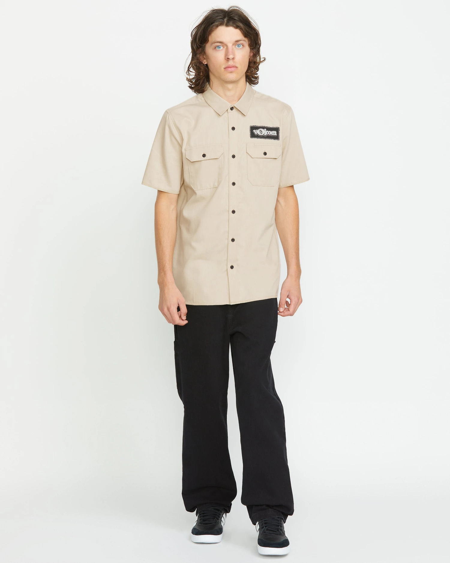 Volcom Ent Shirt - PALE KHAKI 11 Volcom Ent Shirt - PALE KHAKI - Image 9