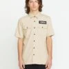 Volcom Ent Shirt - PALE KHAKI 2 Volcom Ent Shirt - PALE KHAKI -Volcom Store A0412503 PLK F