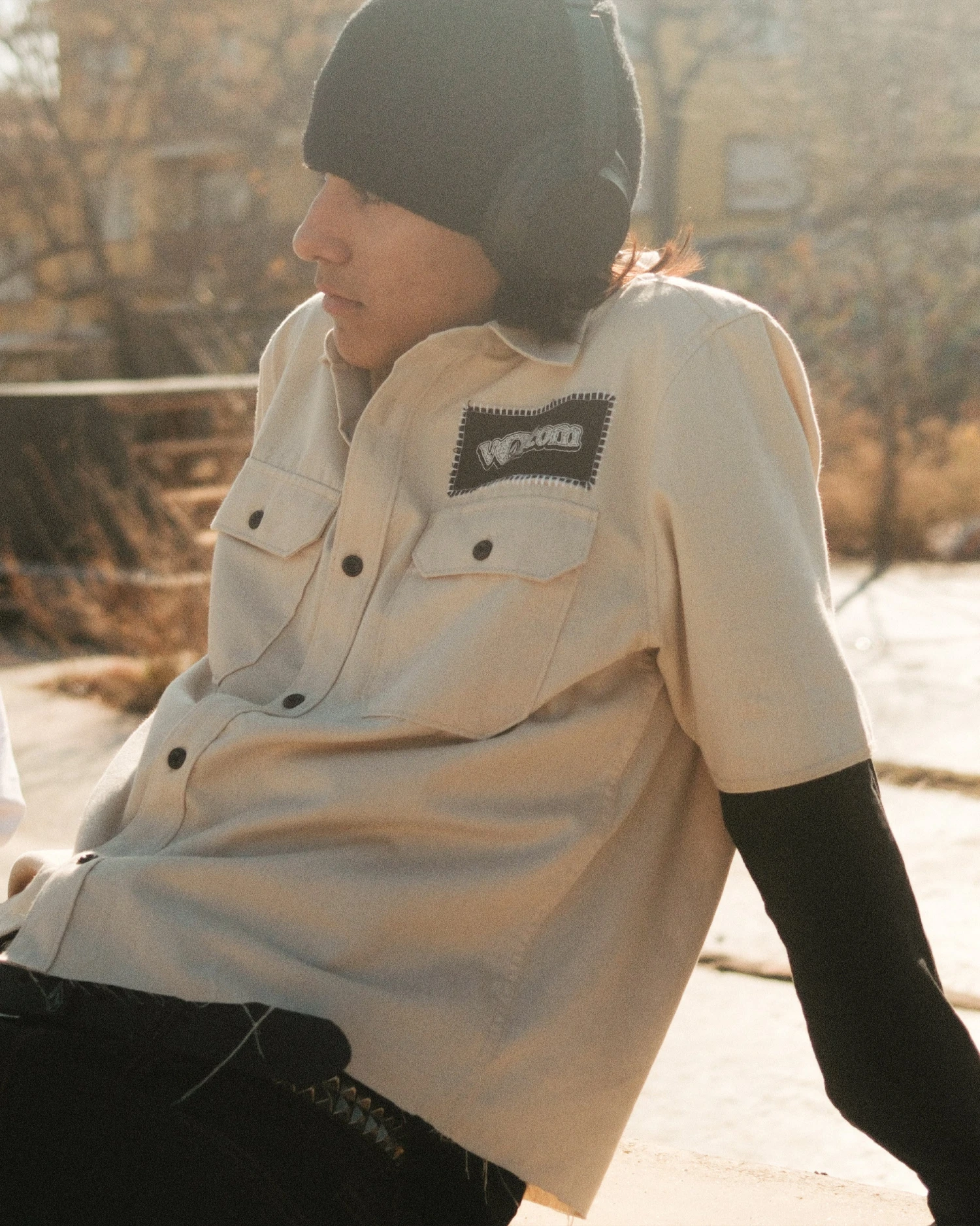 Volcom Ent Shirt - PALE KHAKI 9 Volcom Ent Shirt - PALE KHAKI - Image 7