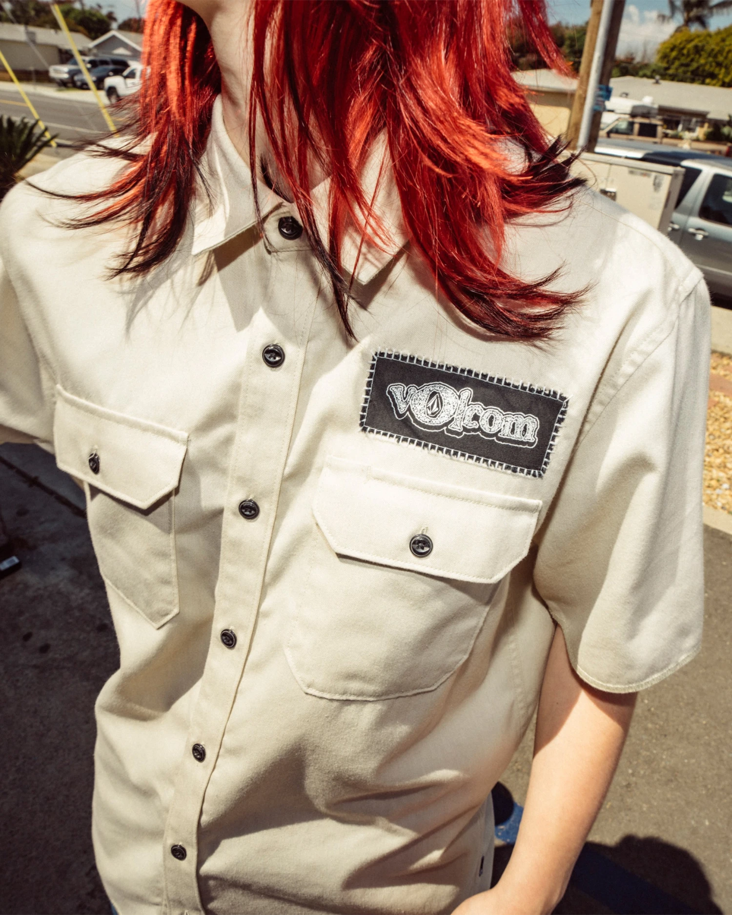 Volcom Ent Shirt - PALE KHAKI 5 Volcom Ent Shirt - PALE KHAKI - Image 3