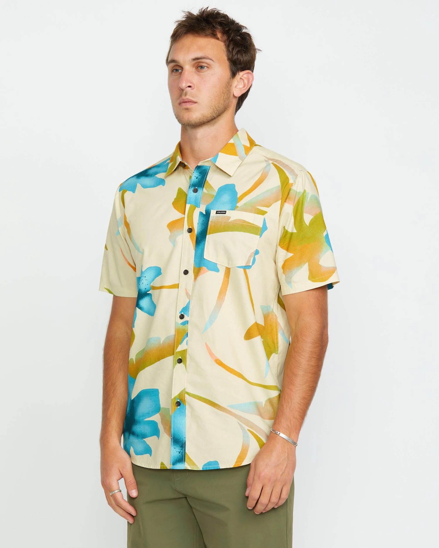 Tracers Floral Shirt - LIGHT BEIGE 5 Tracers Floral Shirt - LIGHT BEIGE - Image 3