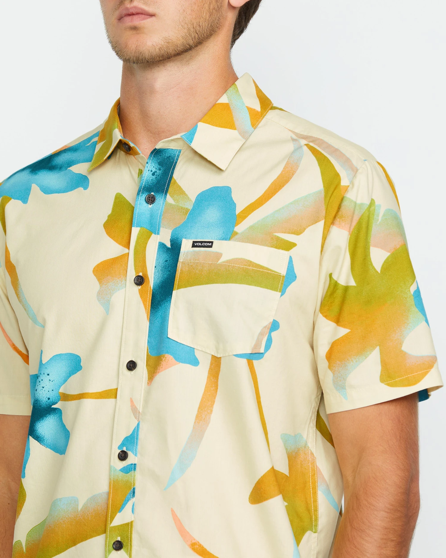 Tracers Floral Shirt - LIGHT BEIGE 6 Tracers Floral Shirt - LIGHT BEIGE - Image 4