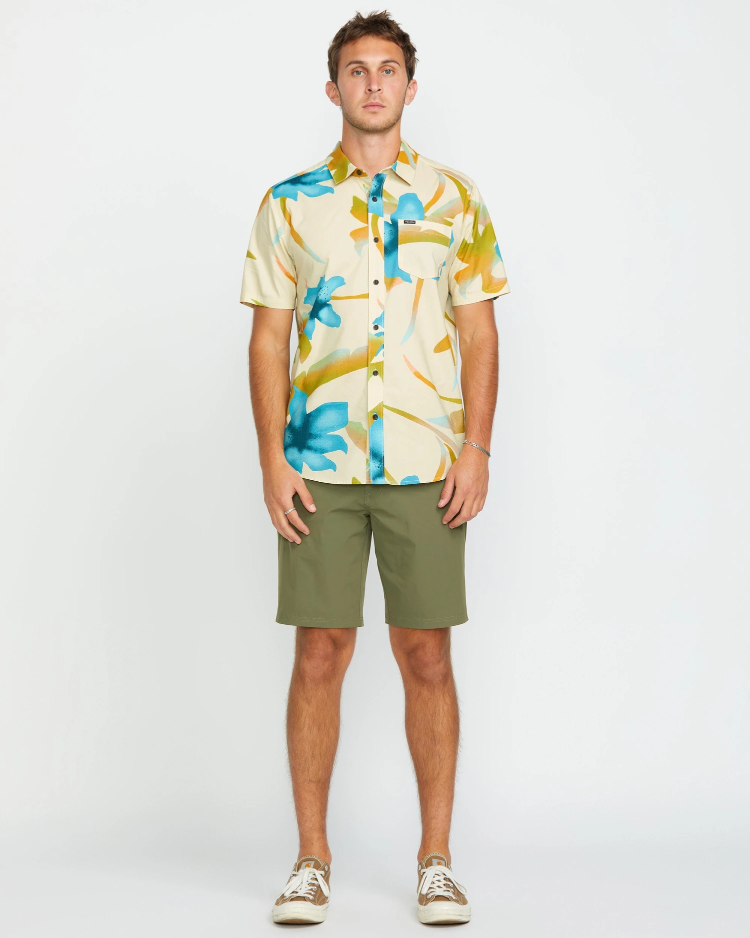 Tracers Floral Shirt - LIGHT BEIGE 7 Tracers Floral Shirt - LIGHT BEIGE - Image 5