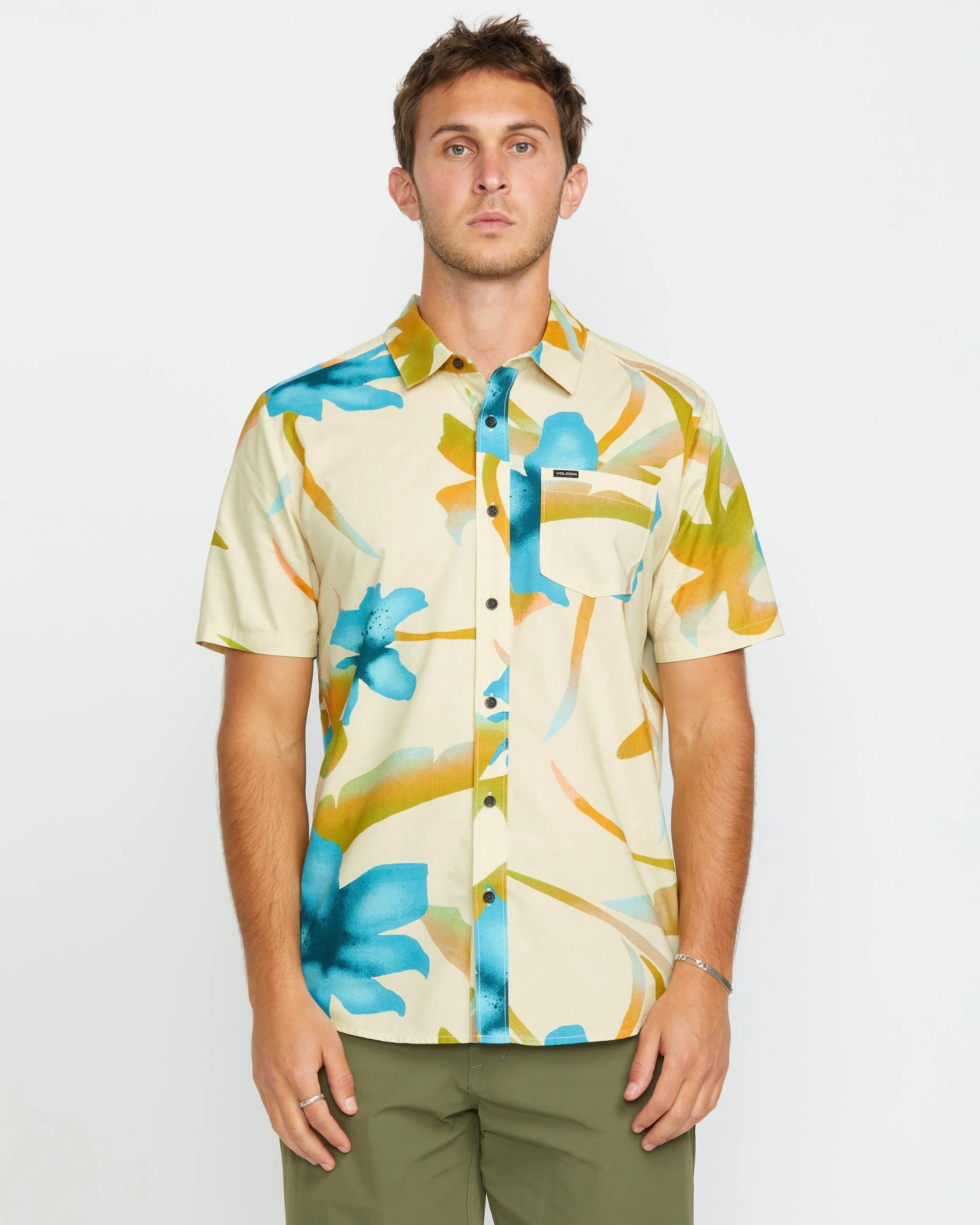 Tracers Floral Shirt - LIGHT BEIGE 3 Tracers Floral Shirt - LIGHT BEIGE
