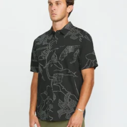 Cad Floral Shirt - STEALTH -Volcom Store A0412518 STH 1