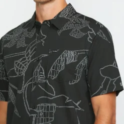 Cad Floral Shirt - STEALTH -Volcom Store A0412518 STH 2