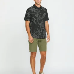 Cad Floral Shirt - STEALTH -Volcom Store A0412518 STH 3