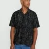 Mistostone Shirt - Black White -Volcom Store A0422501 BWH F