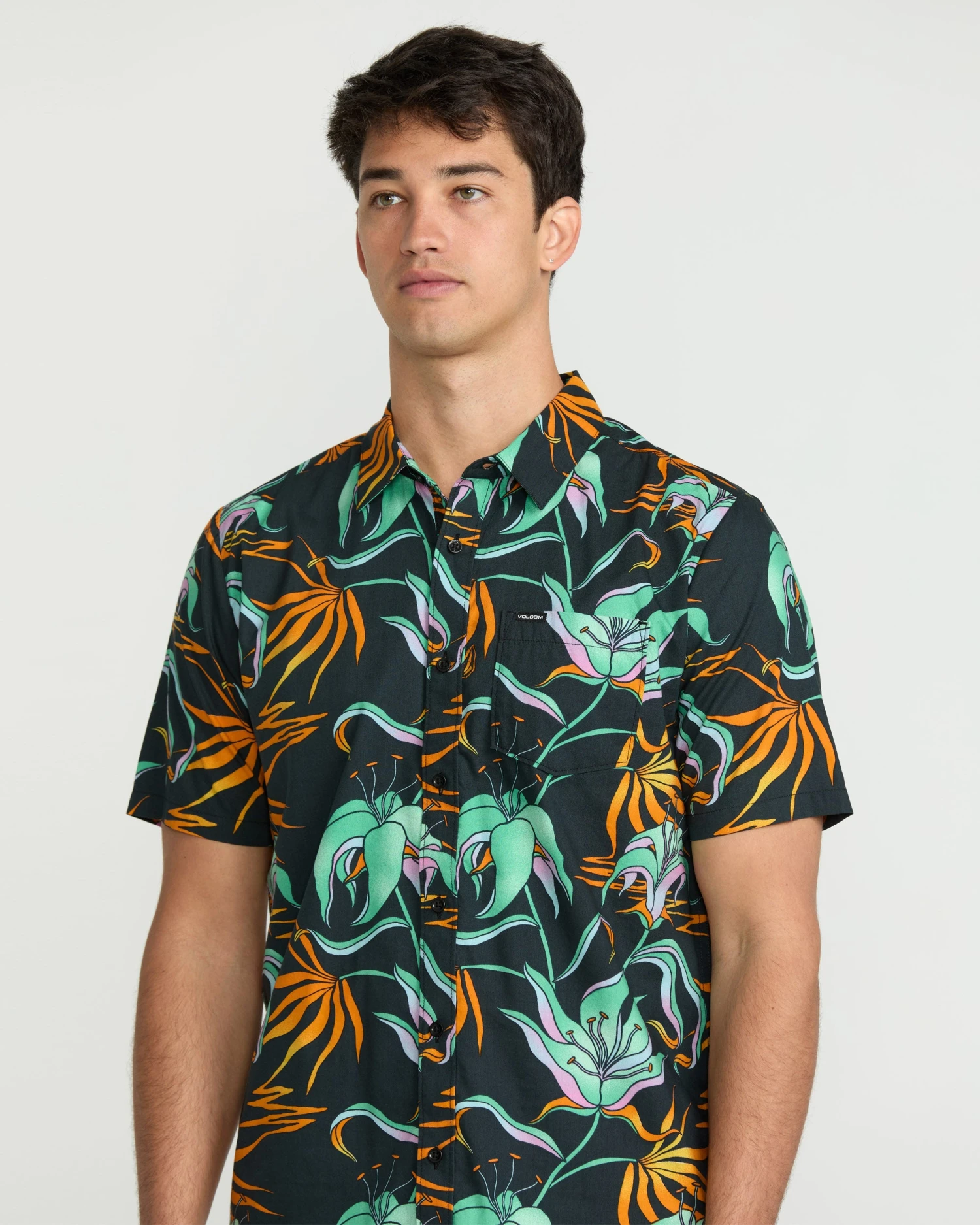 Brainmelter Floral Shirt - Black Green 5 Brainmelter Floral Shirt - Black Green - Image 3