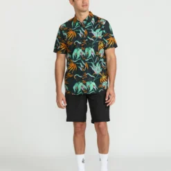 Brainmelter Floral Shirt - Black Green 12 Brainmelter Floral Shirt - Black Green -Volcom Store A0422506 BGR 2