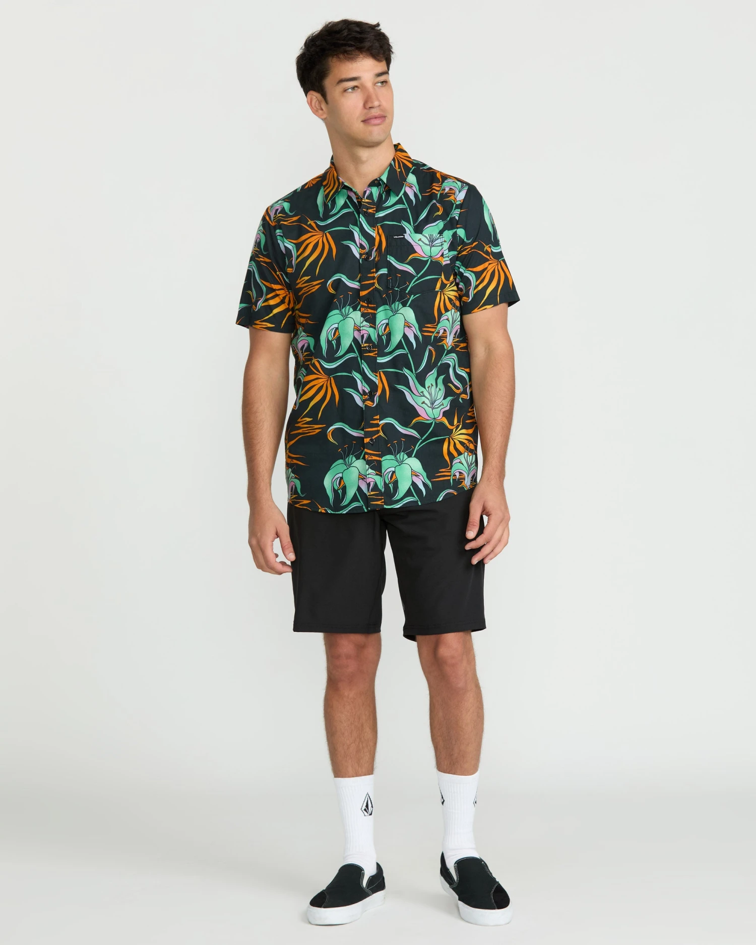 Brainmelter Floral Shirt - Black Green 6 Brainmelter Floral Shirt - Black Green - Image 4