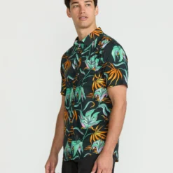 Brainmelter Floral Shirt - Black Green 13 Brainmelter Floral Shirt - Black Green -Volcom Store A0422506 BGR 3