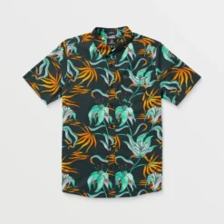 Brainmelter Floral Shirt - Black Green 14 Brainmelter Floral Shirt - Black Green -Volcom Store A0422506 BGR 9