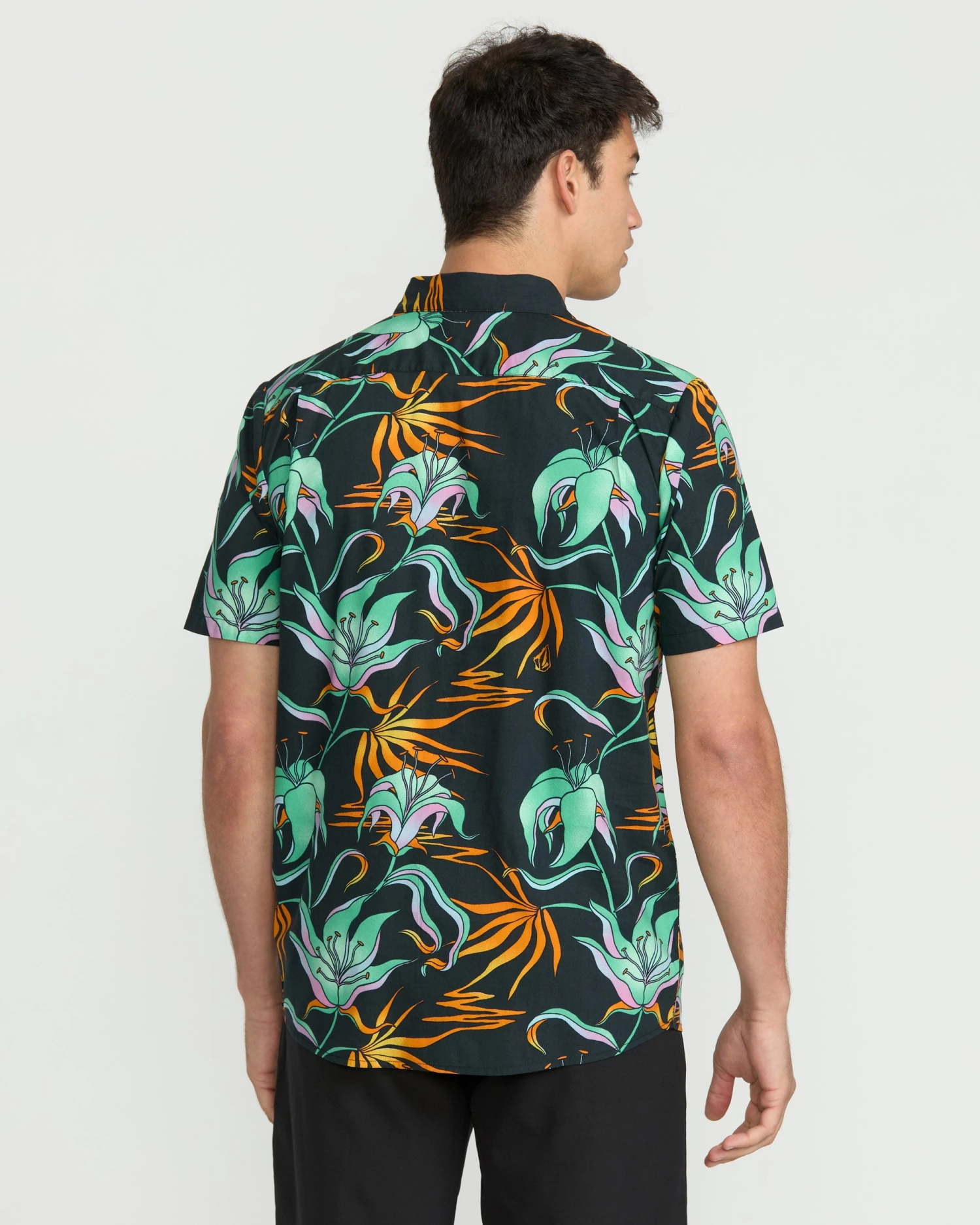 Brainmelter Floral Shirt - Black Green 4 Brainmelter Floral Shirt - Black Green - Image 2