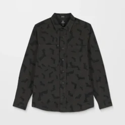 J.J. Villard Shirt - Rinsed Black 20 J.J. Villard Shirt - Rinsed Black -Volcom Store A0532504 RIB 50