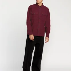 Augustone Shirt - Merlot -Volcom Store A0532505 MER 30