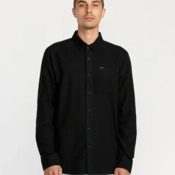 Caden Solid Shirt - Antique Black