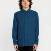 Caden Solid Shirt - Cosmic Blue 1 Caden Solid Shirt - Cosmic Blue -Volcom Store A0532508 COS 3
