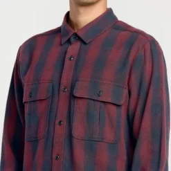 Shadowstone Flannel Shirt - Navy -Volcom Store A0532511 NVY 5