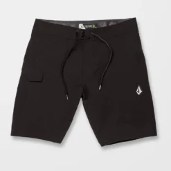 Lido Solid Mod 20" Boardshort - BLACK -Volcom Store A0812320 BLK 1