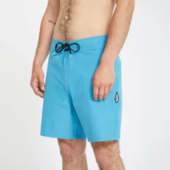 Lido Solid Mod 18" Boardshort - BAY BLUE -Volcom Store A0812416 BYB 1