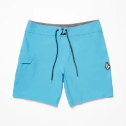 Lido Solid Mod 18" Boardshort - BAY BLUE -Volcom Store A0812416 BYB 6