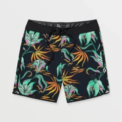 Infuse Scallop Mod 19" Boardshort - Black Green -Volcom Store A0812502 BGR 9