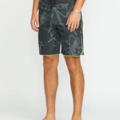 Mister Fib Scallop Stoney 19" Boardshort - STEALTH -Volcom Store A0812508 STH 3