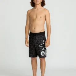 St4R G4Zer Mod 20" Boardshort - Asphalt Black -Volcom Store A0822501 ASB 2