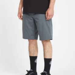 Frickin Modern Stretch 21" Short - DARK SLATE -Volcom Store A0912300 DST 1