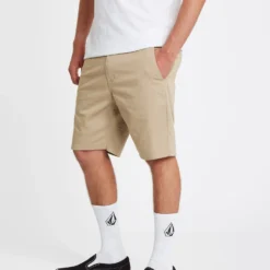 Frickin Modern 19" Strech Short - KHAKI -Volcom Store A0931602 KHA 1