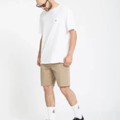 Frickin Modern 19" Strech Short - KHAKI -Volcom Store A0931602 KHA 4