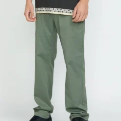 Frickin Modern Stretch Trousers - LIGHT OLIVE -Volcom Store A1112306 LTO 1