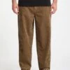 Billow Tapered Corduroy Trousers - Ermine 2 Billow Tapered Corduroy Trousers - Ermine -Volcom Store A1132305 ERM 1