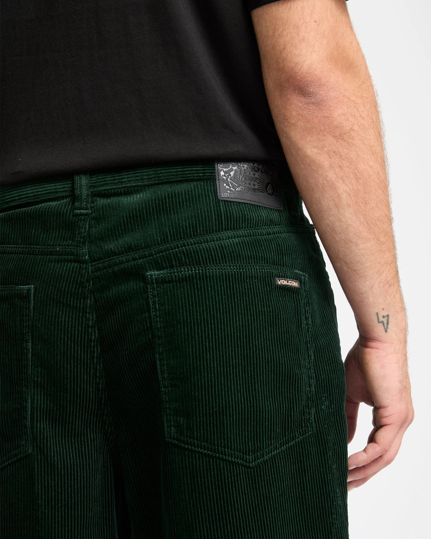 Billow Tapered Corduroy Trousers - Scarab 5 Billow Tapered Corduroy Trousers - Scarab - Image 3