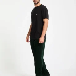 Billow Tapered Corduroy Trousers - Scarab 12 Billow Tapered Corduroy Trousers - Scarab -Volcom Store A1132305 SCB 30