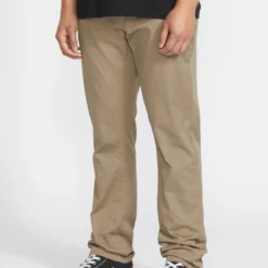 Frickin Modern Stretch Trousers - Khaki 9 Frickin Modern Stretch Trousers - Khaki -Volcom Store A1132501 KHA 3