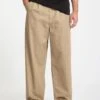 Baggos Pleat Trousers - Khaki