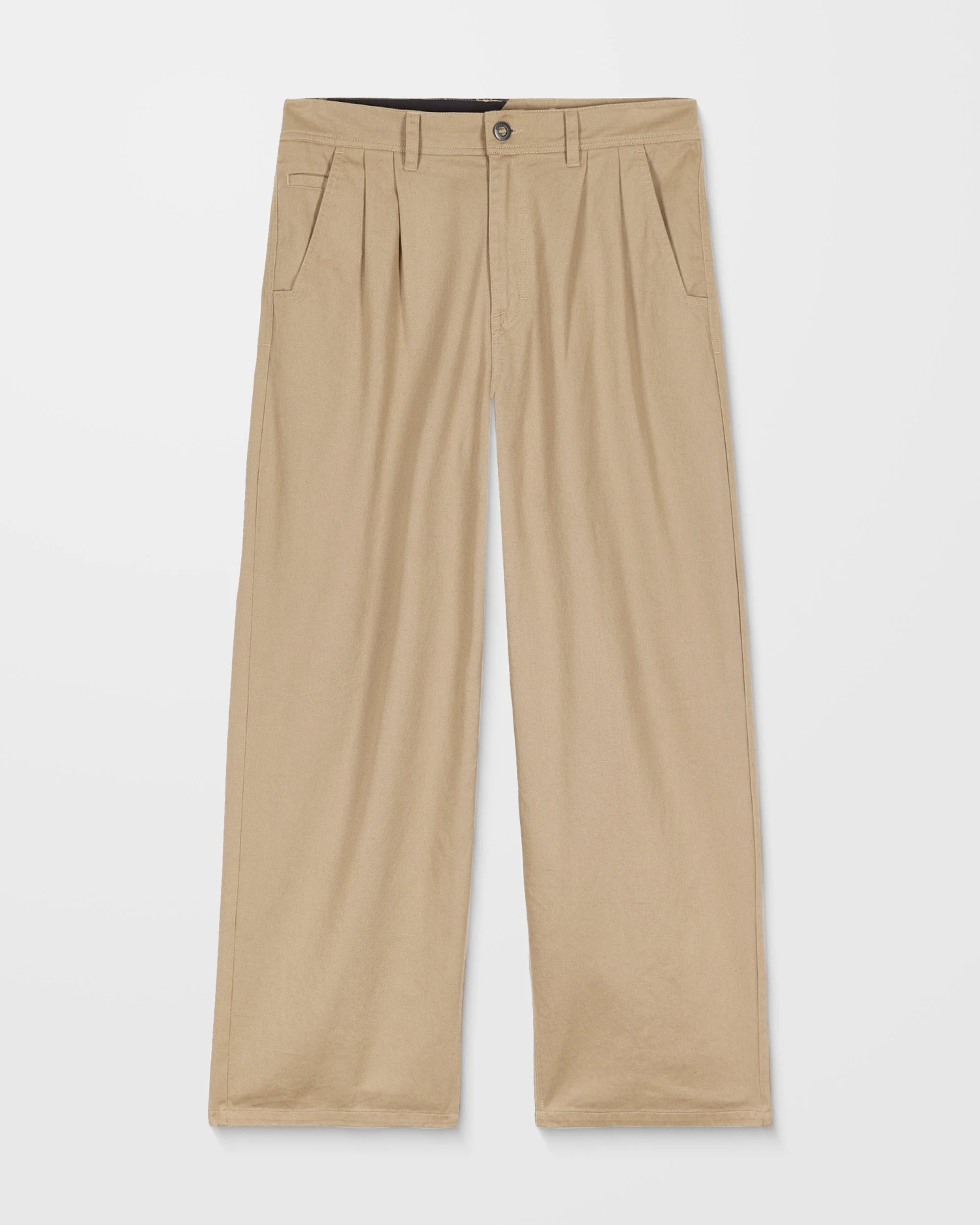 Baggos Pleat Trousers - Khaki 8 Baggos Pleat Trousers - Khaki - Image 6