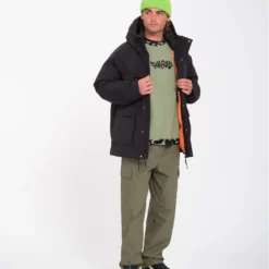 Billow Tapered Elasticated Waist Cargo - WINTERMOSS -Volcom Store A1232407 WMS 16