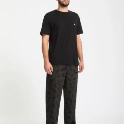 J.J. Villard Elasticated Waist Trousers - Rinsed Black -Volcom Store A1232502 RIB 30